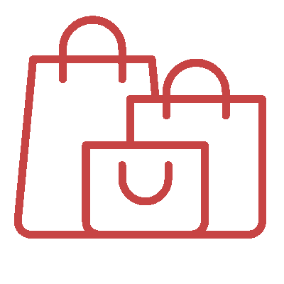 wired outline 2879 three shopping bags hover pinch